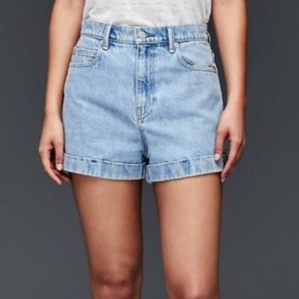 GAP | Light Indigo Original 1969 High Rise Shorts 26